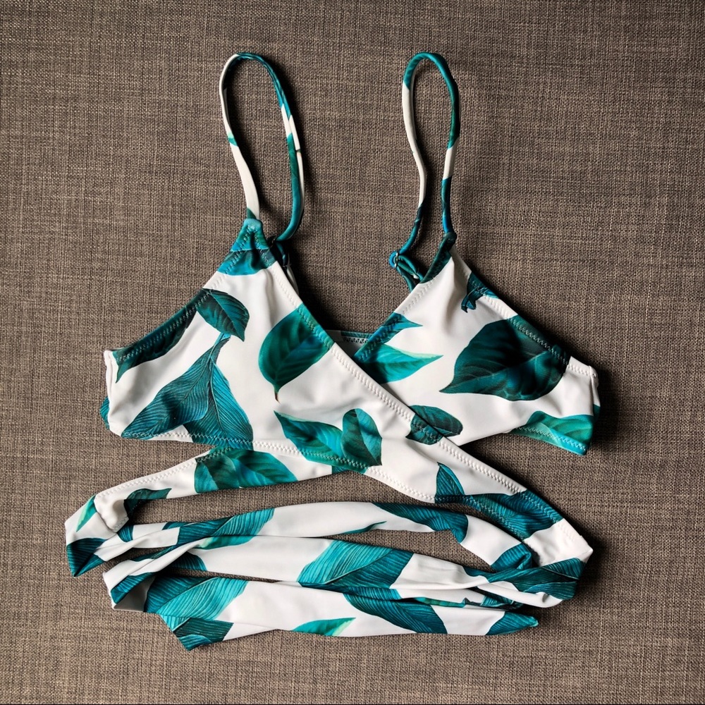 Wrap around bikini top